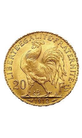 20 French Francs Gold Coin 900.0 - Napoléon (Coq de Chaplain)
