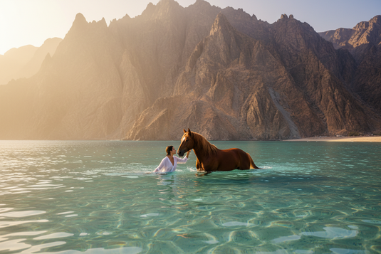 Beach Swim with Horse — U|X Signature Club Fujairah