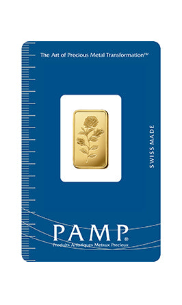 5gm Gold Bar 999.9 - PAMP Suisse - The Rose