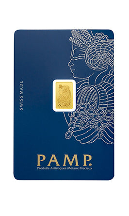 1gm Fine Gold Bar 999.9 - PAMP Suisse Lady Fortuna Veriscan