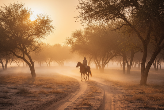 Horse Sunrise Forest Trail Experience
