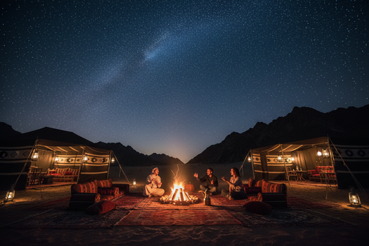 Overnight Camping UAE Mountains — U|X Signature Club