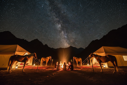 Overnight Camping with Horses